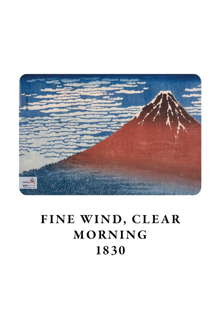 Retronote Hokusai 4'lü Defter Seti 2  Mount Fuji Series Iı  Çizgisiz  48 Sayfa  10,5X14CM