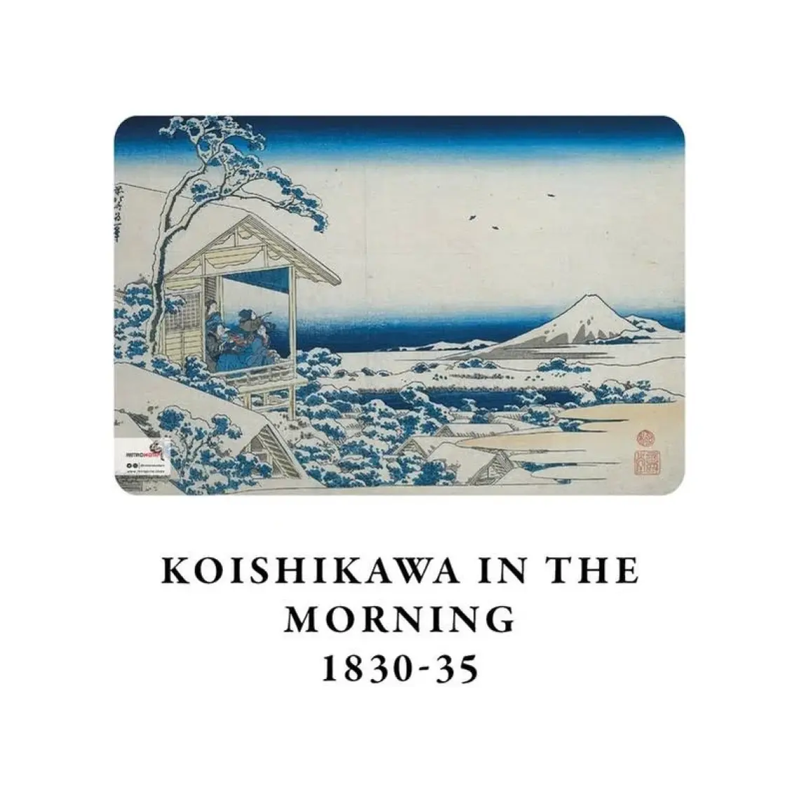 Retronote Hokusai 4'lü Defter Seti 3  Mount Fuji Series Iıı  Çizgisiz  48 Sayfa  10,5X14CM