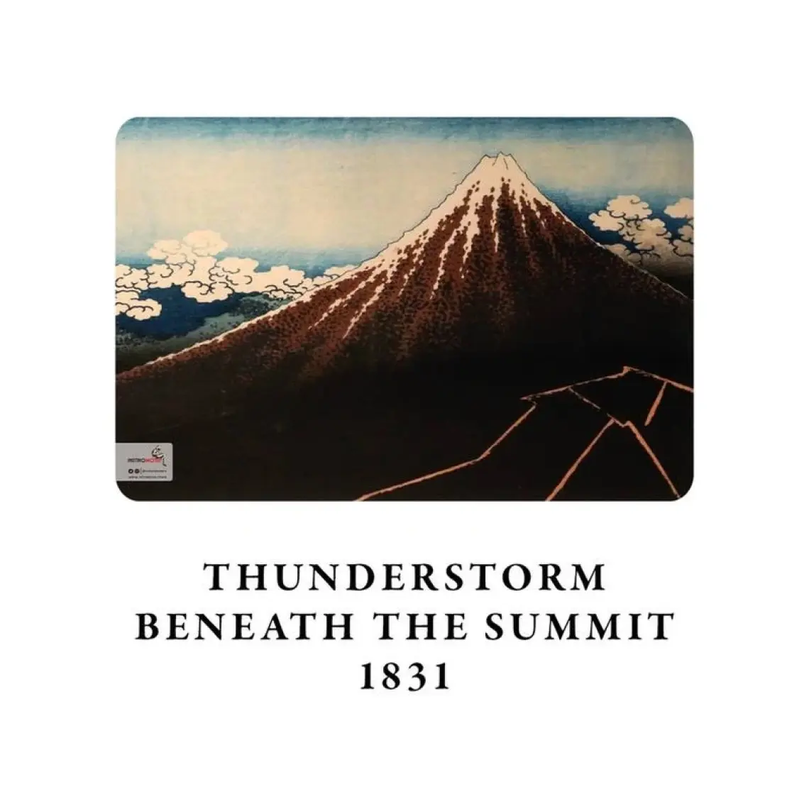 Retronote Hokusai 4'lü Defter Seti 3  Mount Fuji Series Iıı  Çizgisiz  48 Sayfa  10,5X14CM