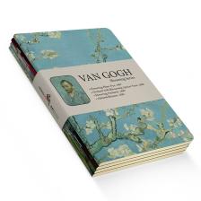 Retronote Van Gogh 4'lü Defter Seti 2  Blooming Series  Çizgisiz  64 Sayfa  14X21CM