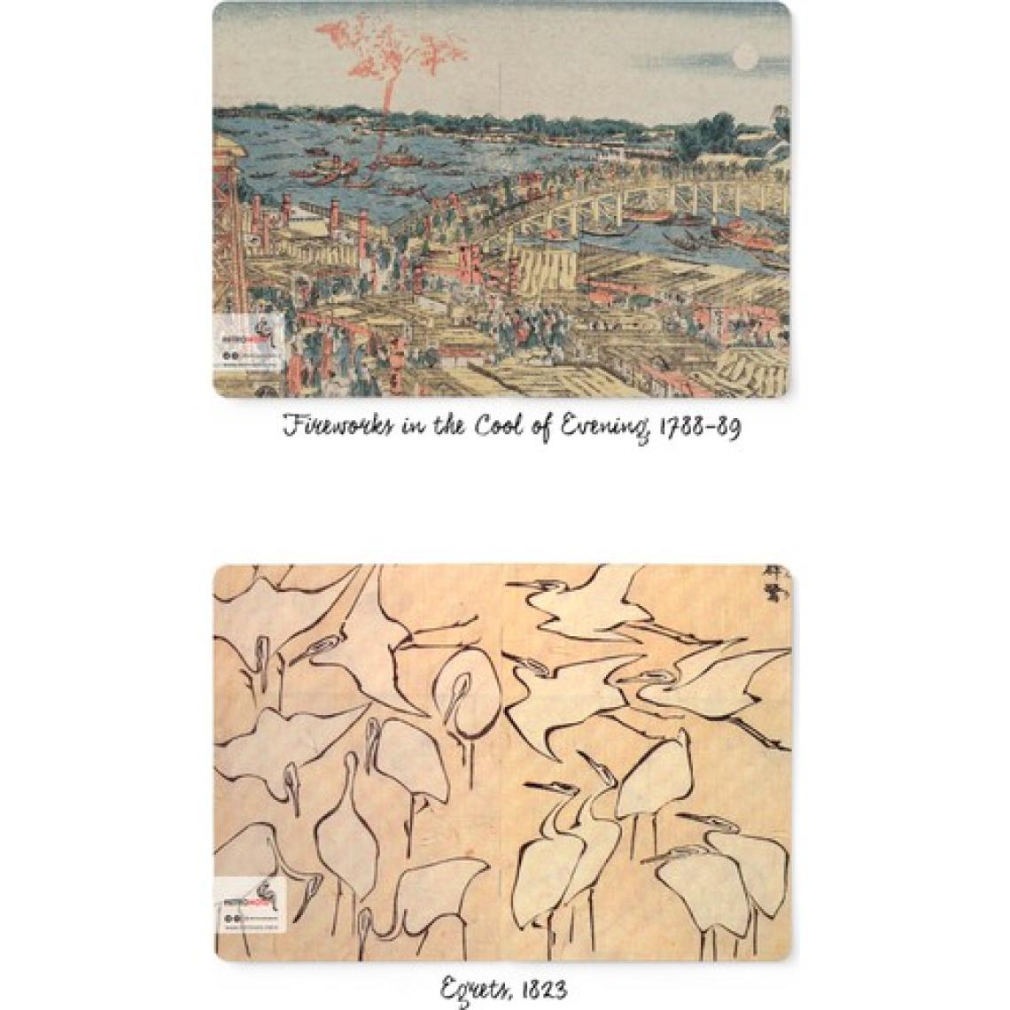 Retronote Hokusai 4'lü Defter Seti 1  Mount Fuji Series I  Çizgisiz  64 Sayfa  14X21CM