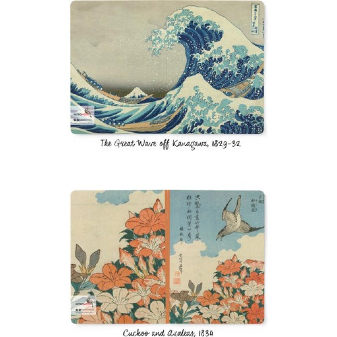 Retronote Hokusai 4'lü Defter Seti 1  Mount Fuji Series I  Çizgisiz  64 Sayfa  14X21CM