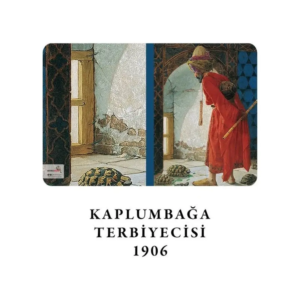 Retronote Osman Hamdi Bey 4'lü Defter Seti 3 - Kaplumbağa Serisi - Çizgisiz - 64 Sayfa - 14X21CM