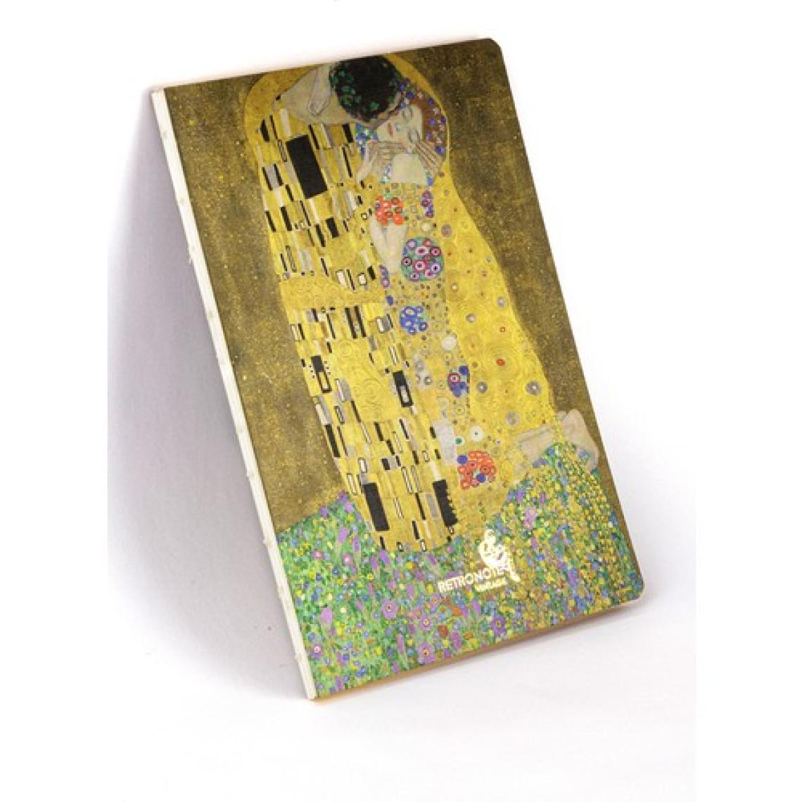 Retronote Vintage Serisi 6 - Gustav Klimt - The Kiss, 1907-08 - Çizgisiz - 96 Sayfa - 14,8X21CM