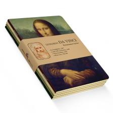 Retronote Da Vinci 4'lü Defter Seti  Renaissance Series  Çizgisiz 48 Sayfa  10,5X14CM