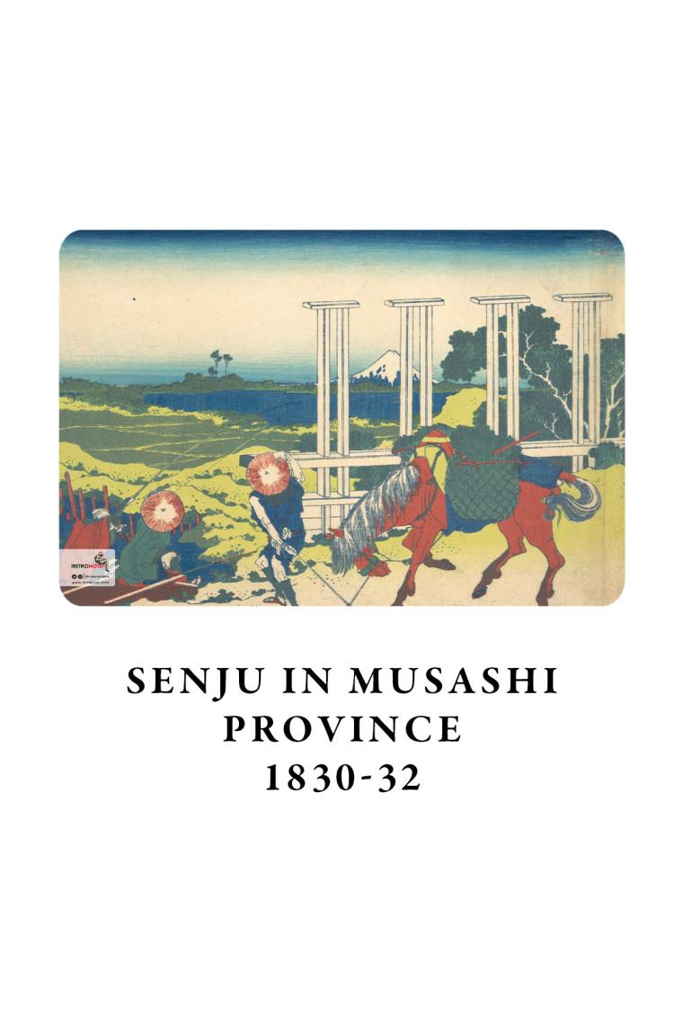 Retronote Hokusai 4'lü Defter Seti 4  Mount Fuji Series Iv  Çizgisiz  48 Sayfa  10,5X14CM