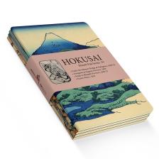 Retronote Hokusai 4'lü Defter Seti 4  Mount Fuji Series Iv  Çizgisiz  48 Sayfa  10,5X14CM