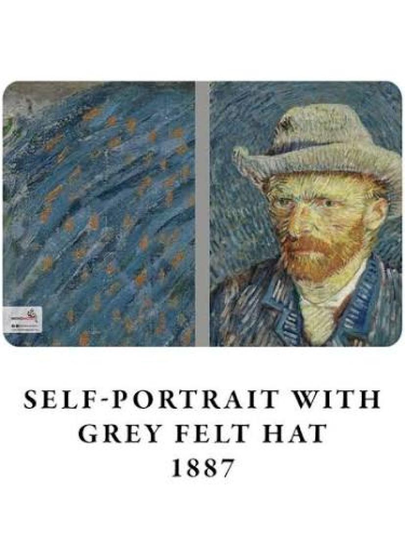 Retronote Van Gogh 4'lü Defter Seti 4  Selfportrait Series I  Çizgisiz 64 Sayfa  10,5X14CM