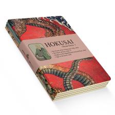 Retronote Hokusai 4'lü Defter Seti 5  Ghosts Series I  Çizgisiz 48 Sayfa  10,5X14CM