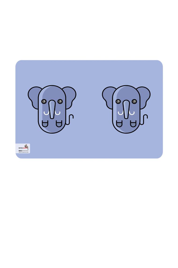 Retronote Cute Animals 4'lü Defter Seti - Panda, Köpek, Civciv, Fil - Düz Çizgili - 64 Sayfa - 14X21CM