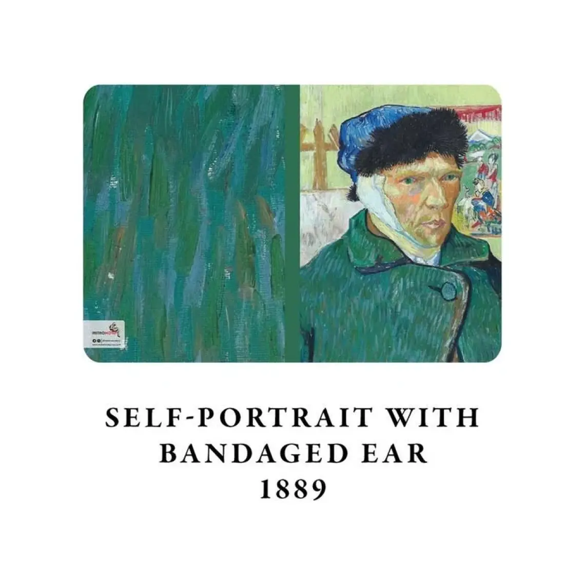 Retronote Van Gogh 4'lü Defter Seti 4  Selfportrait Series I  Çizgisiz  64 Sayfa  14X21CM