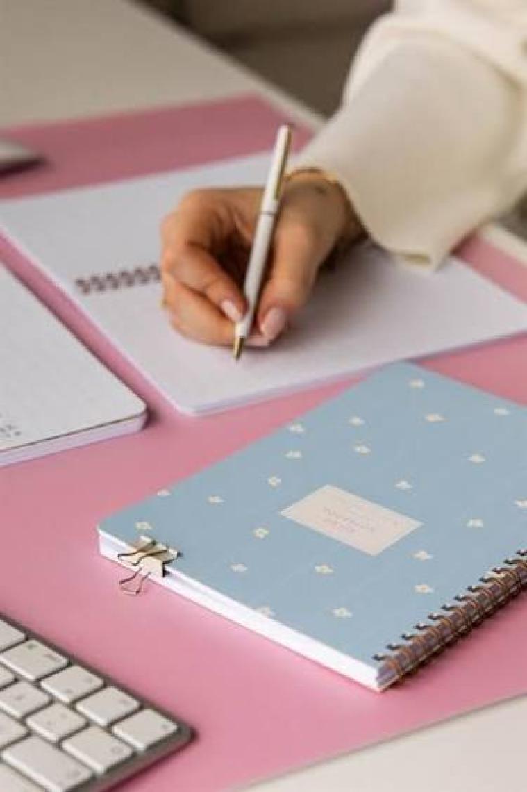 Paperora A5 Spiralli Karton Kapak Çizgili Okul Defteri 80 Yaprak 2'li Set - Ders Programlı - Kiraz