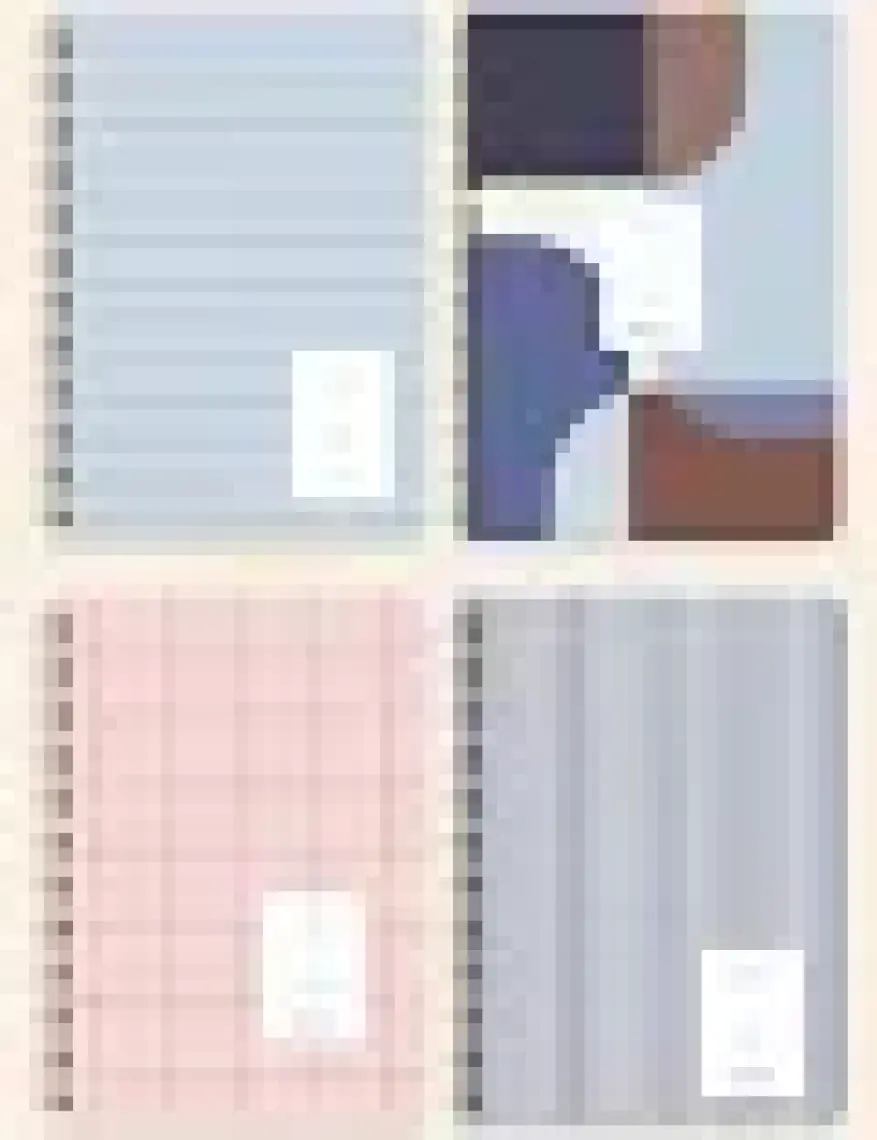 Paperora A5 Spiralli Karton Kapak Çizgili Okul Defteri 80 Yaprak 4'lü Set - Ders Programlı - Mavi