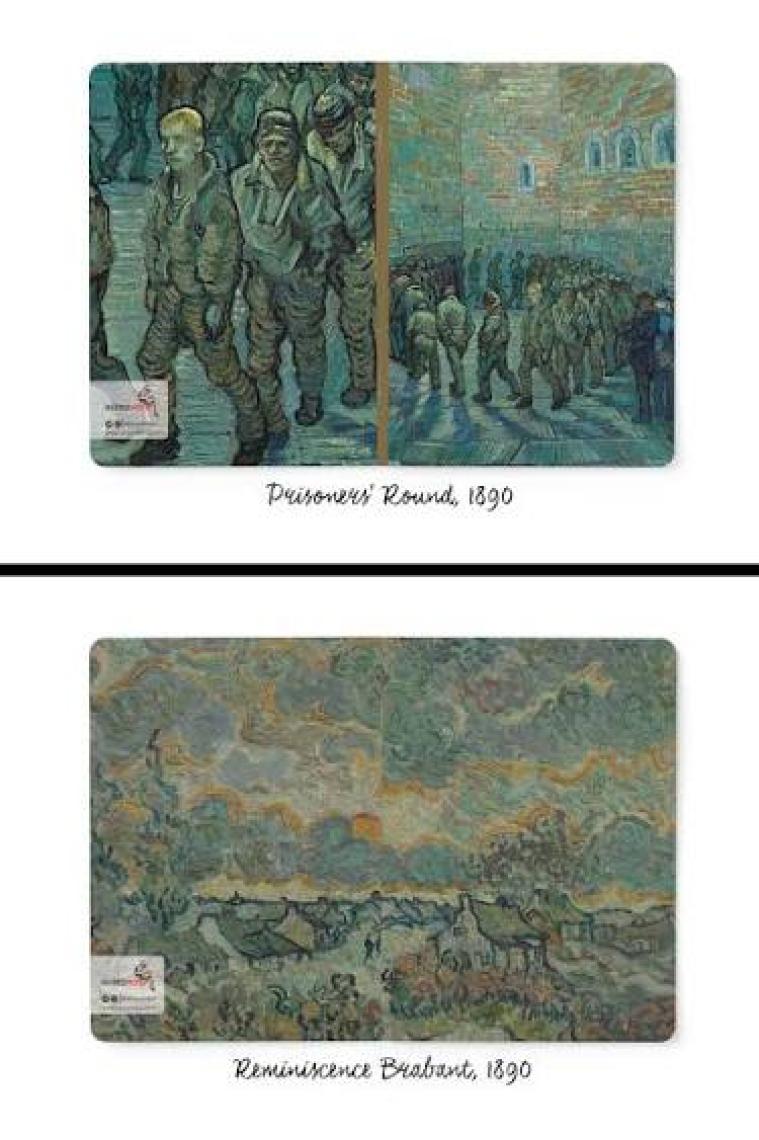 Retronote Van Gogh 4'lü Defter Seti 1  Night Series  Çizgisiz  64 Sayfa  14X21CM