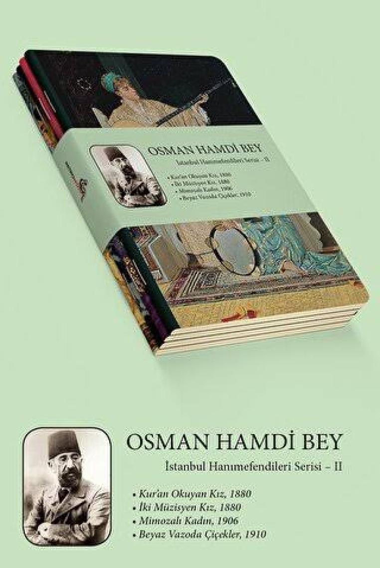Retronote Osman Hamdi Bey 4'lü Defter Seti 2 - Istanbul Hanımefendileri 2 - Çizgisiz - 64 Sayfa - 14X21CM