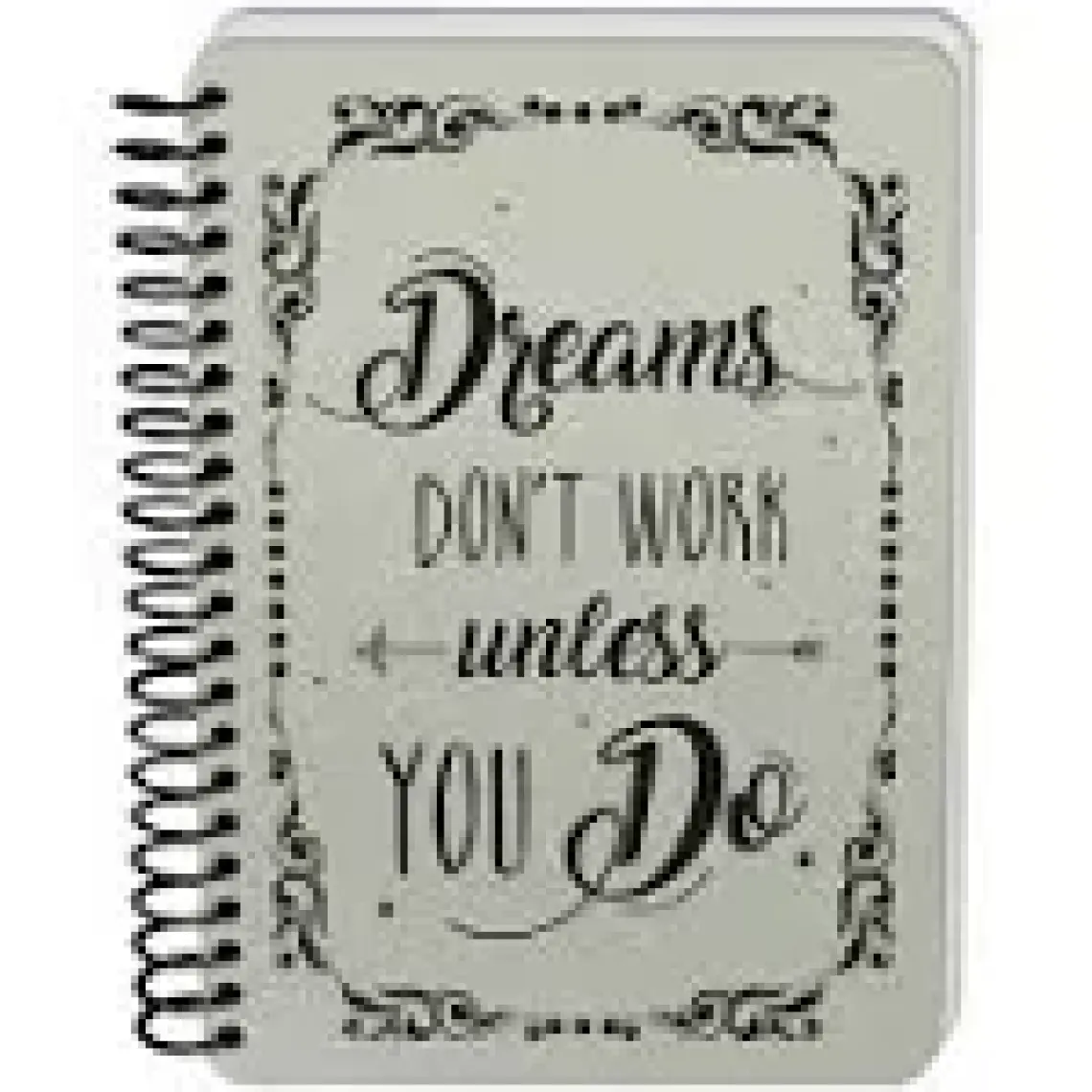 Deffter Raw And Grey Dream Sert Kapak 14X21 cm Çizgisiz 90 Sayfa Spiralli Defter 64836-8