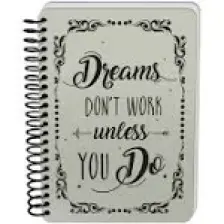 Deffter Raw And Grey Dream Sert Kapak 14X21 cm Çizgisiz 90 Sayfa Spiralli Defter 64836-8