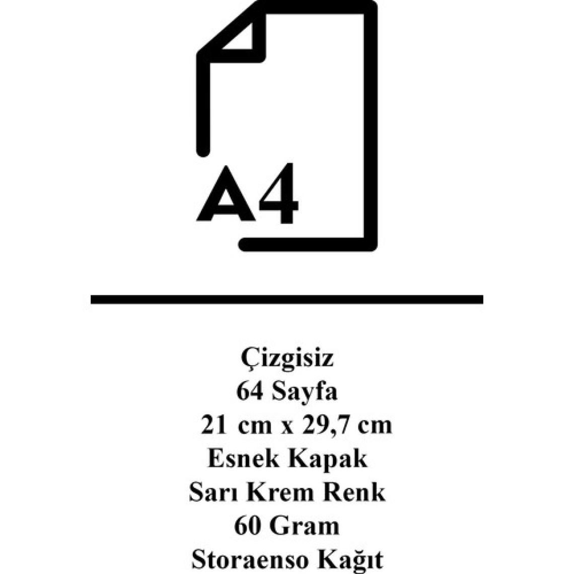 Retronote A4 Defter 1  Van Gogh  The Starry Night, 1889  Çizgisiz – 64 Sayfa  21X29,7 cm
