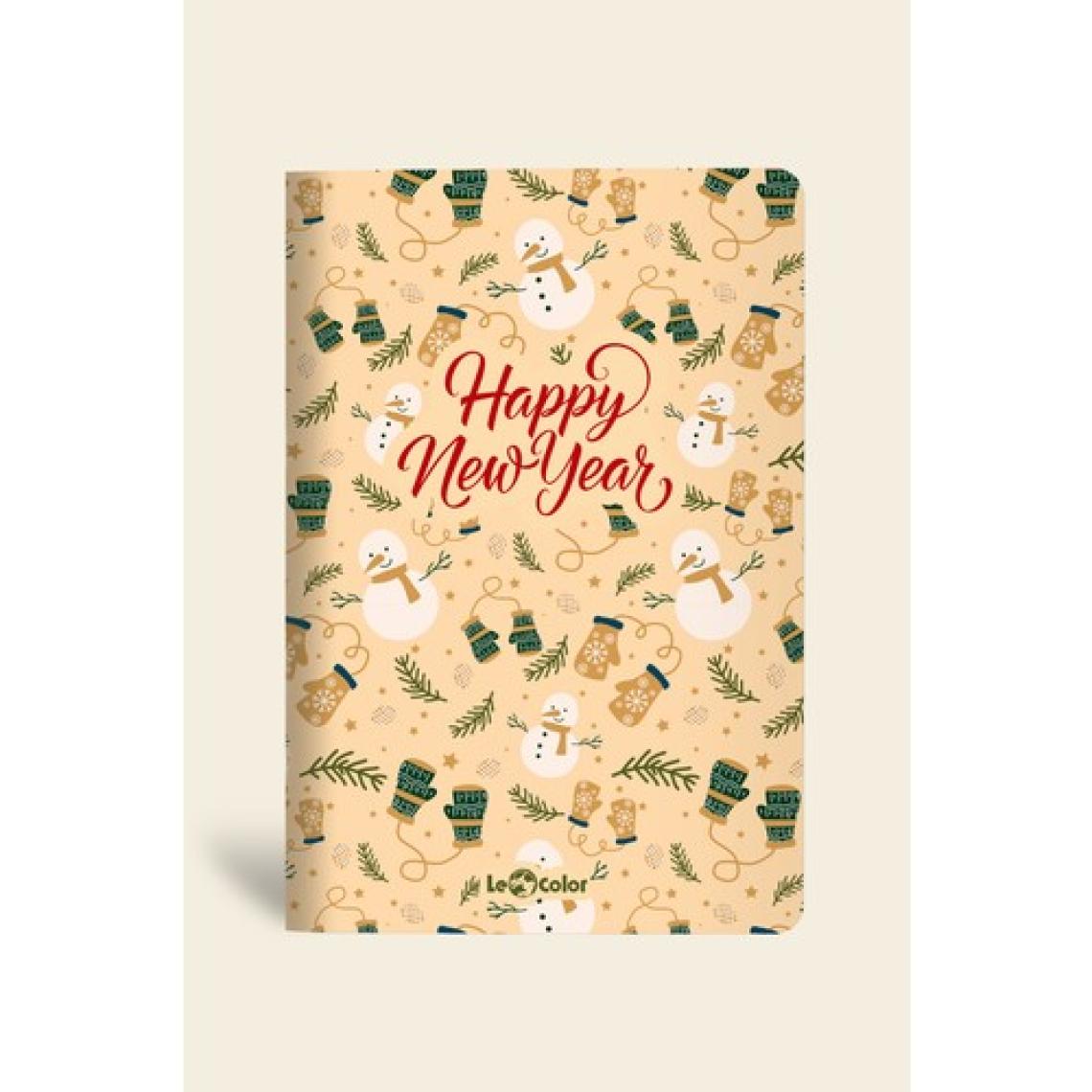 Le Color 4'lü Yeni Yıl Defter Seti Çizgisiz 13 x 20 Happy New Year