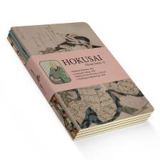 Retronote Hokusai 4'lü Defter Seti 6  Ghosts Series Iı  Çizgisiz  48 Sayfa  10,5X14CM