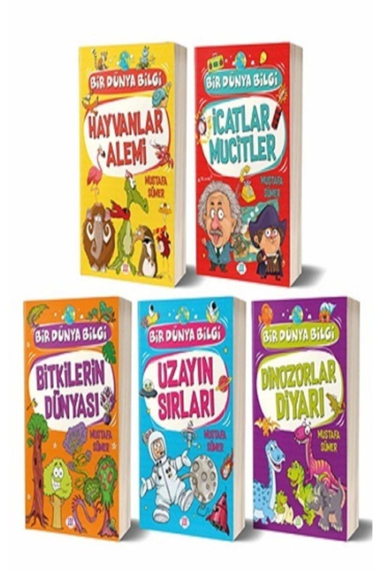Bir Dünya Bilgi Seti 5 Kitap - Mustafa Sümer- Icatlar Mucitler - Uzayın Sırları ..