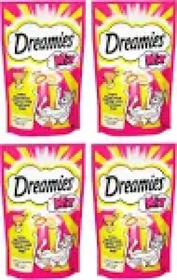 Dreamies 4 Paket Mix Peynirli Sığır Etli Kedi Ödülü Maması 60 gr