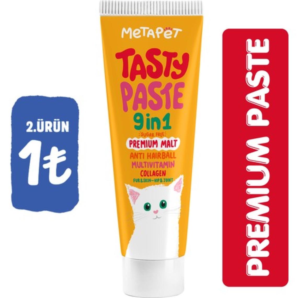 Metapet Kediler için Multi Vitamin Paste, Premium Malt Macunu, Kedi MultiVitamini Maltı Vitamini 100 Gr