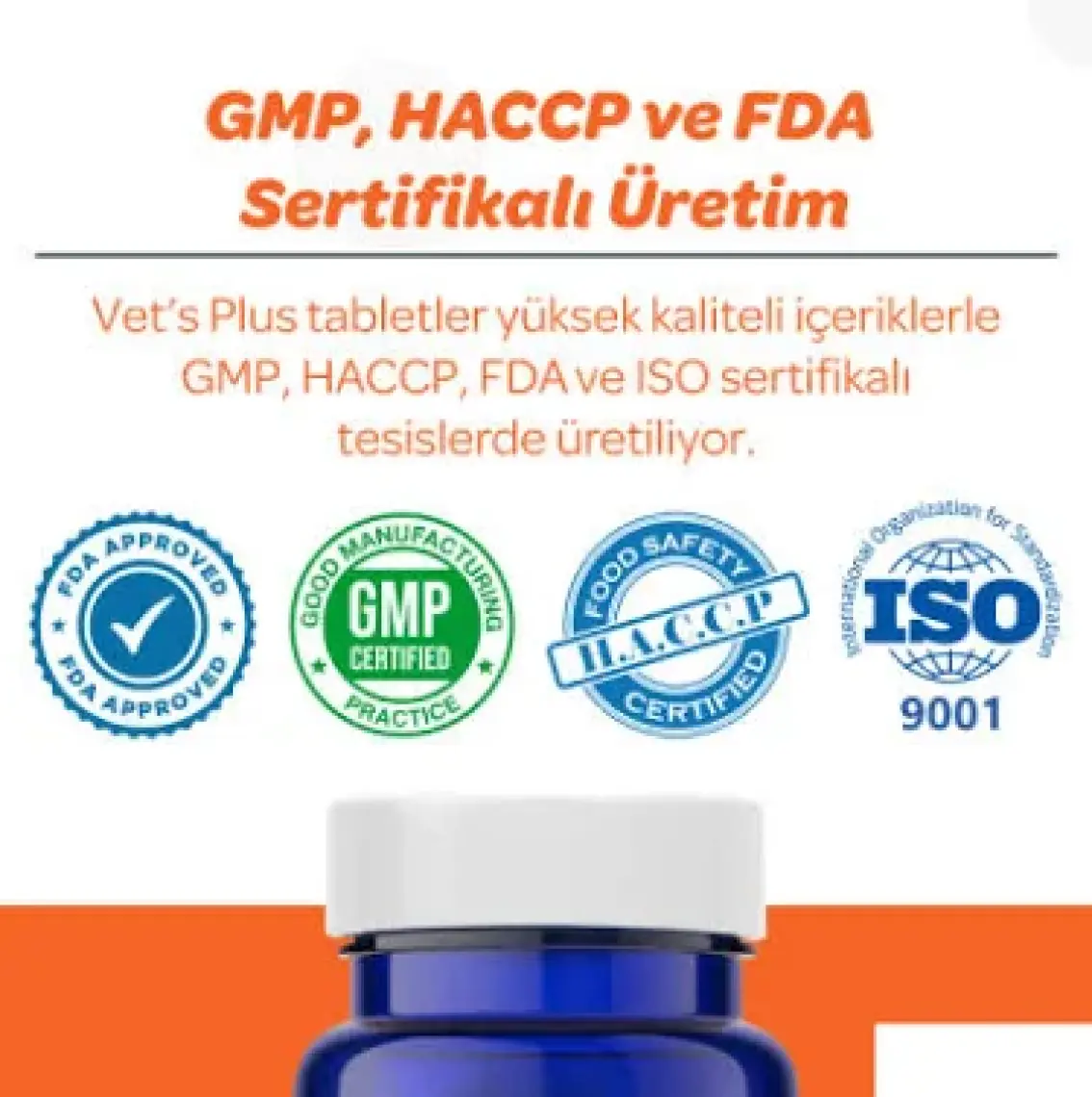 Vet's Plus C Vitamin Tablet 75'li (Kedi ve Köpekler için C Vitamini Desteği)