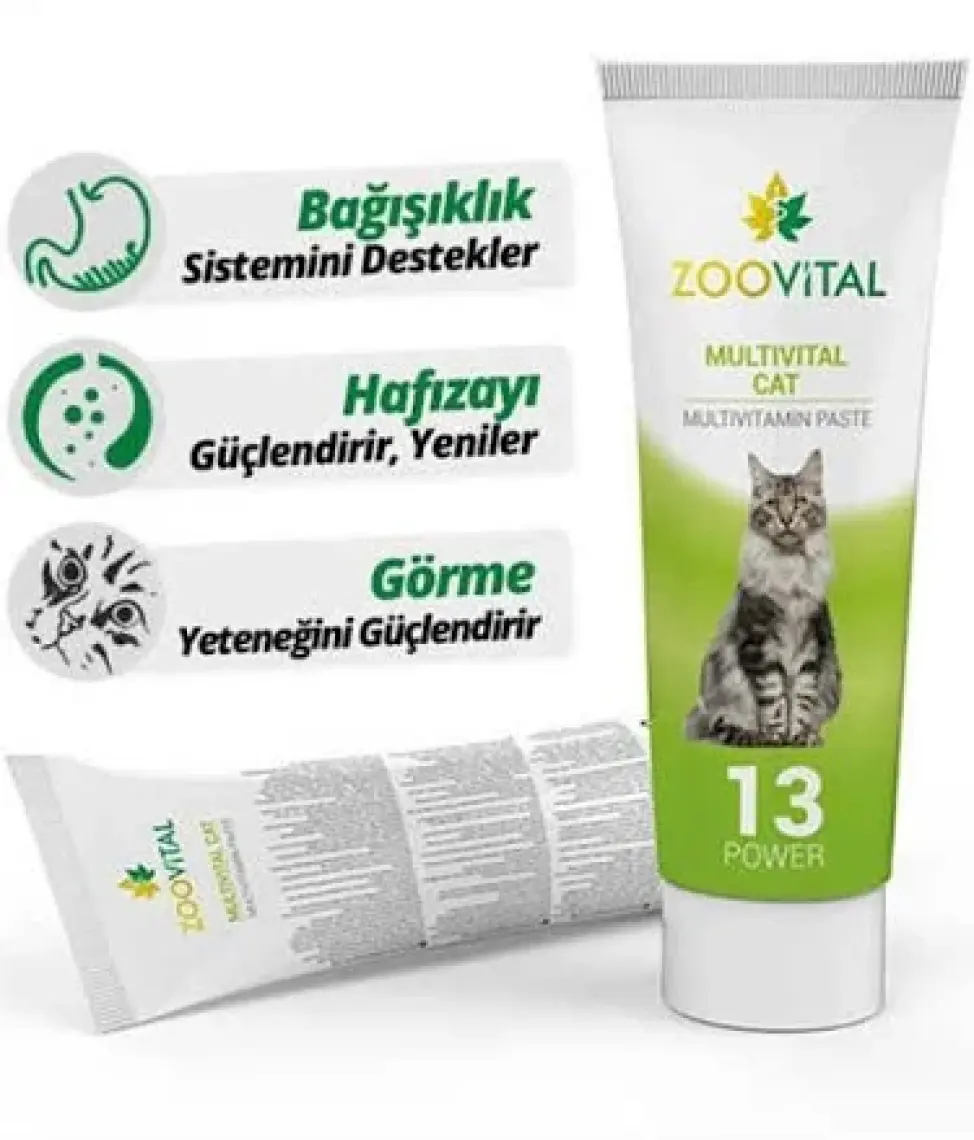 Zoo Vital Multivital Kedi Macunu 100 gr