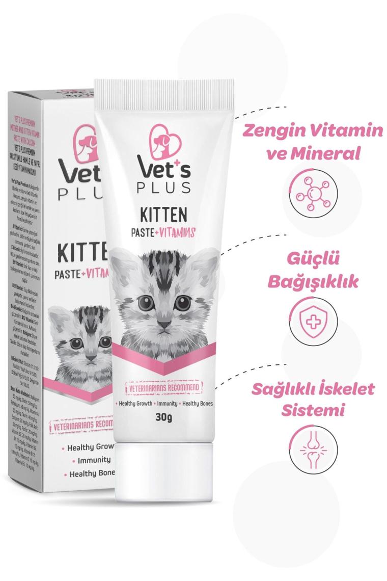 Yavru Kediler Için Multivitamin Kedi Macunu 30gr (kalsiyumlu Ve Taurinli)