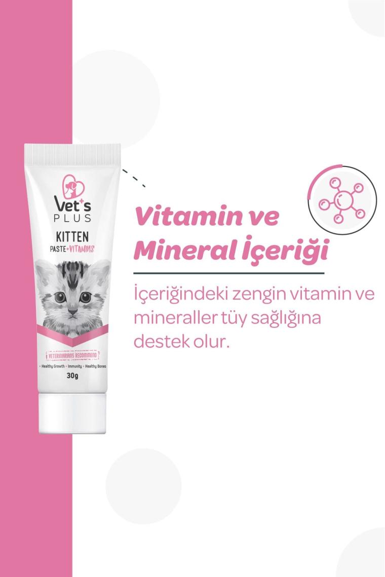 Yavru Kediler Için Multivitamin Kedi Macunu 30gr (kalsiyumlu Ve Taurinli)