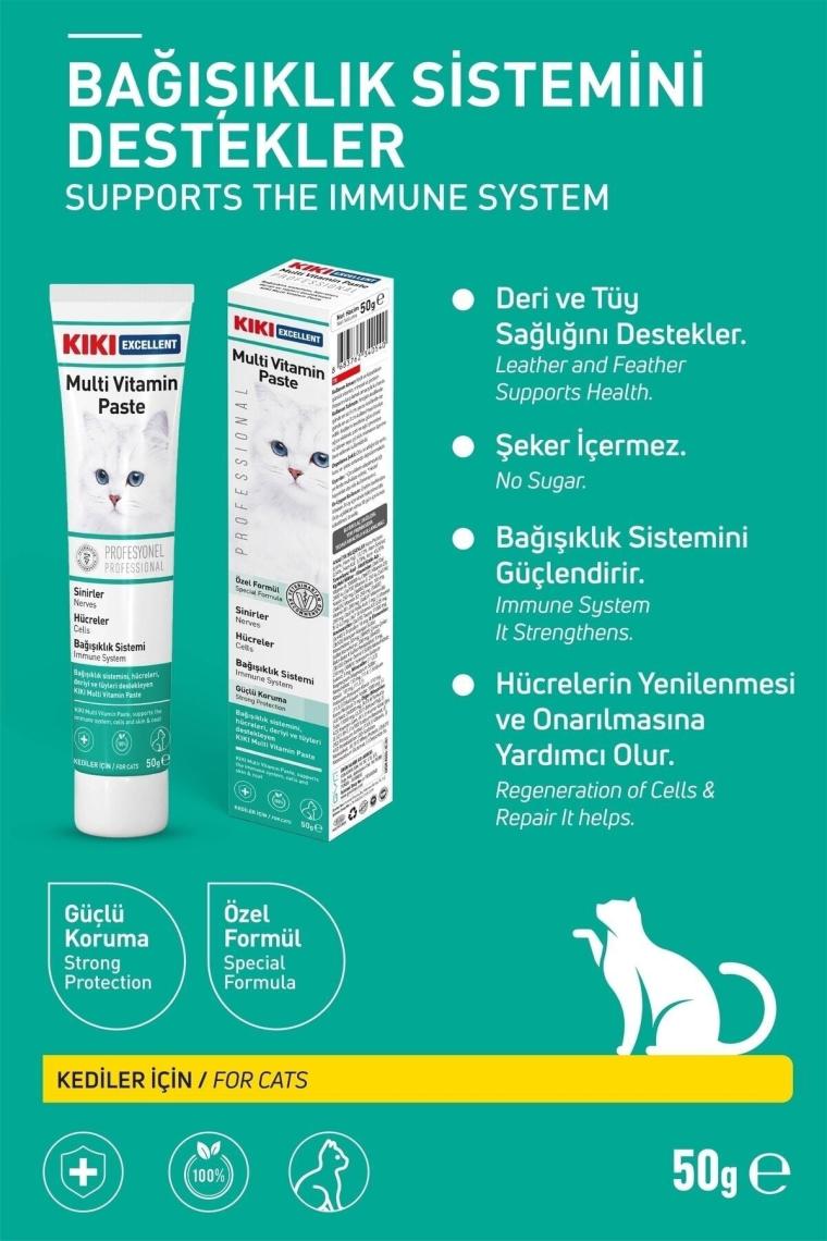Kedi Multi Vitamin Paste - Kedi Macunu - Vitaminli Kedi Macunu (ekstra Vitaminli Macun) 50gr.
