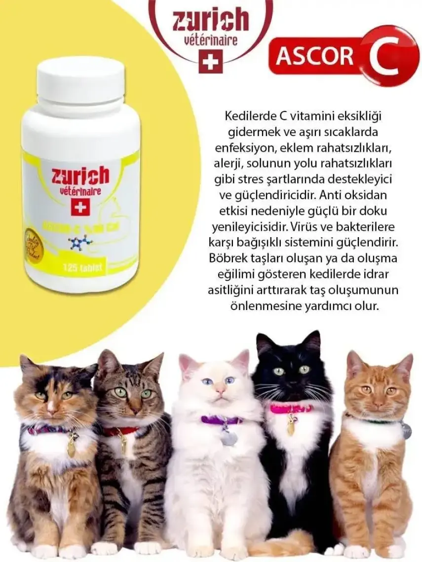 Zurich Ascor-C %99 Cat 125 Tablet