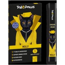Tail Paws Molly Tavuklu 5x15 gr Sıvı Kedi Ödül Maması