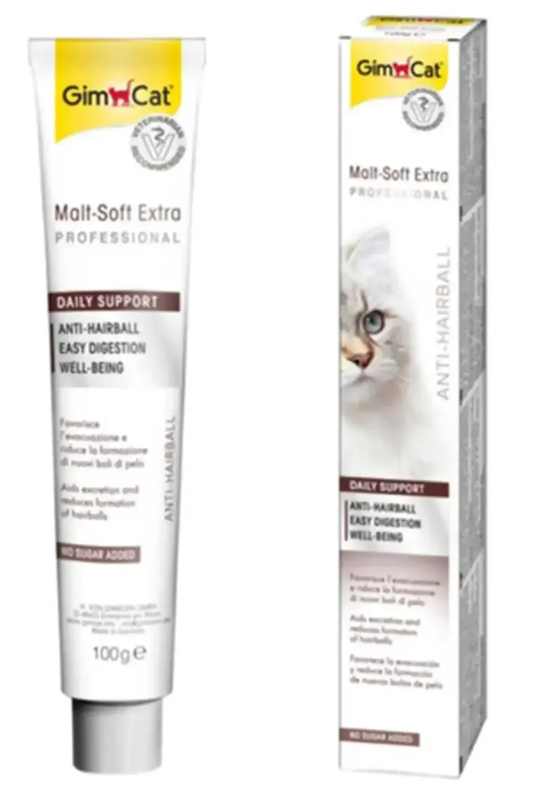 Gimcat Malt Soft Extra Kedi Macunu 100 gr – Doğal Malt Aromalı, Tüy Yumağı Oluşumunu Önleyen, Yetişkin Kedilere Özel