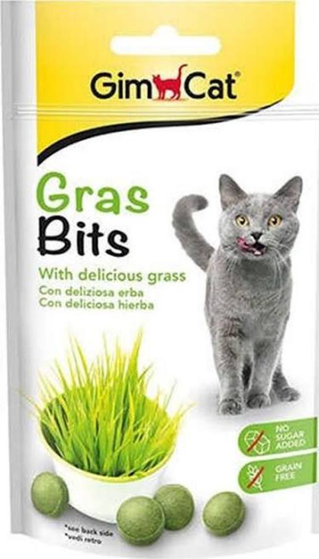Gimpet Gras Bits - Kediler İçin Çimen Aromalı Sindirim Tableti 50 gr