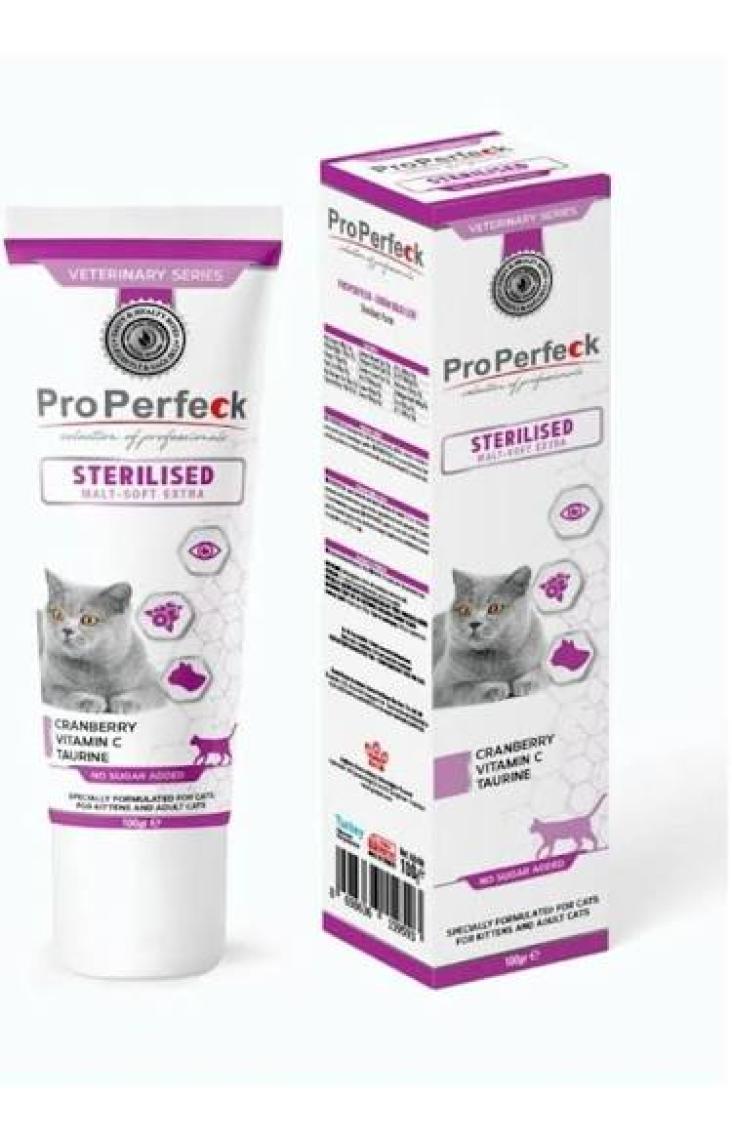 Pro Perfeck Sterilised Malt-Soft Extra Paste 100 gr (Kısırlaştırılmış Kedilere Özel Malt )