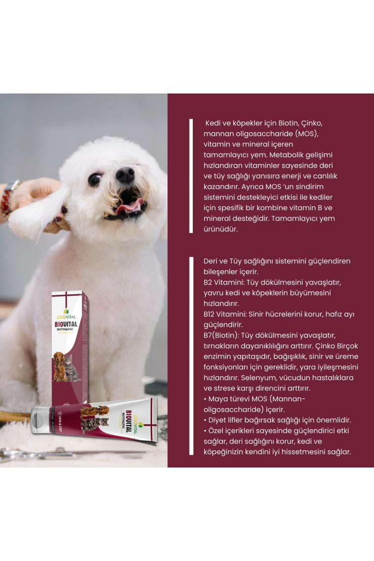 Zoovital Malt Paste Kedi Macunu 100 gr + Multivitamin 100 gr + Biotin Past 100 gr