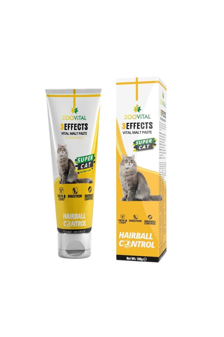 Zoovital Malt Paste Kedi Macunu 100 gr + Multivitamin 100 gr + Biotin Past 100 gr