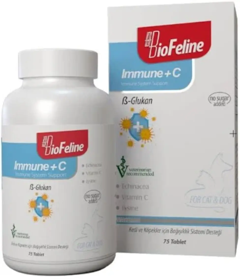 Biofeline Immune+C Tablet ( Kedi ve Köpekler Için  Desteği)