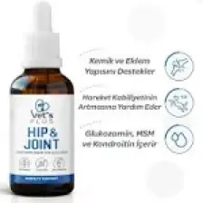 Vet's Plus Hip&Joint Damla 50ml (Kedi ve Köpekler İçin Glukozaminli Kemik Yapısı Destekleyici)