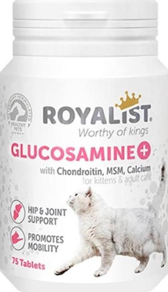 Royalist Glucosamine Kalça ve Eklem Sağlığı Kedi Tableti (75 Tablet)