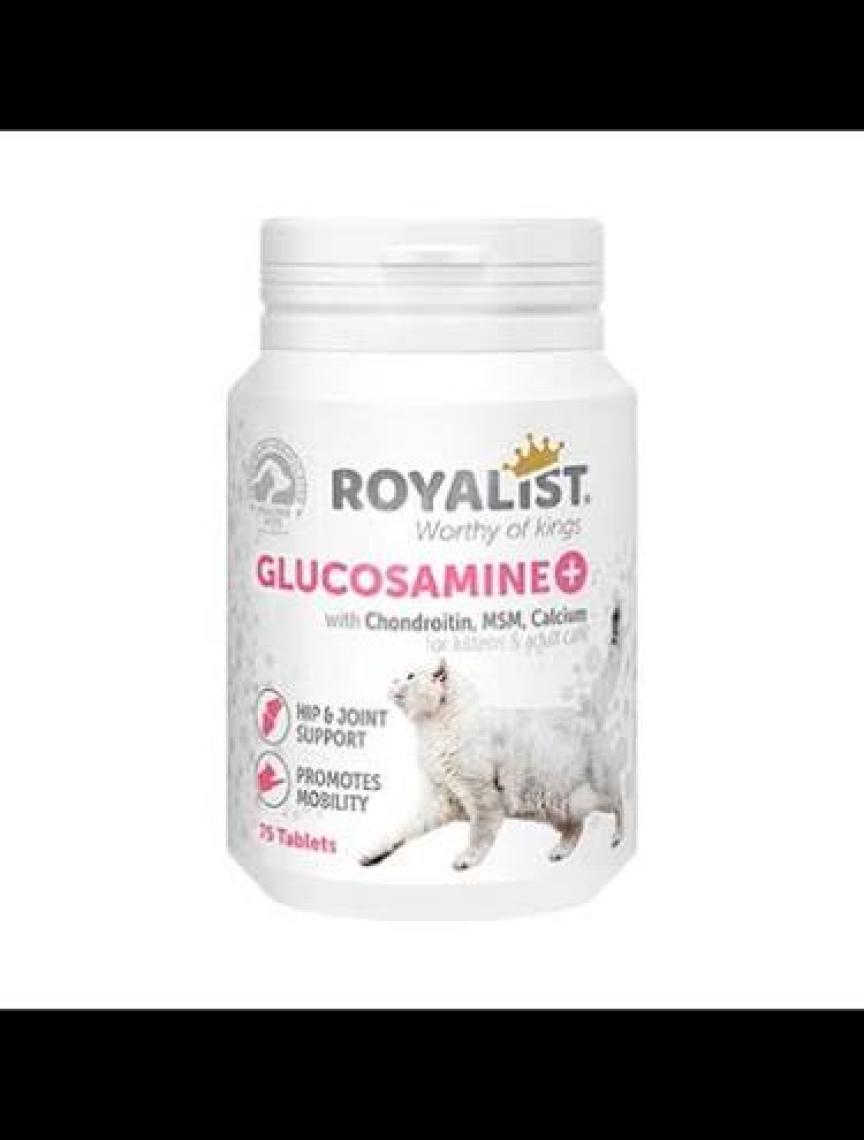 Royalist Glucosamine Kalça ve Eklem Sağlığı Kedi Tableti (75 Tablet)