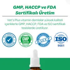 Vet's Plus Immune System Damla 50ml (Kedi ve Köpekler İçin Vücut Direnci Artırıcı)