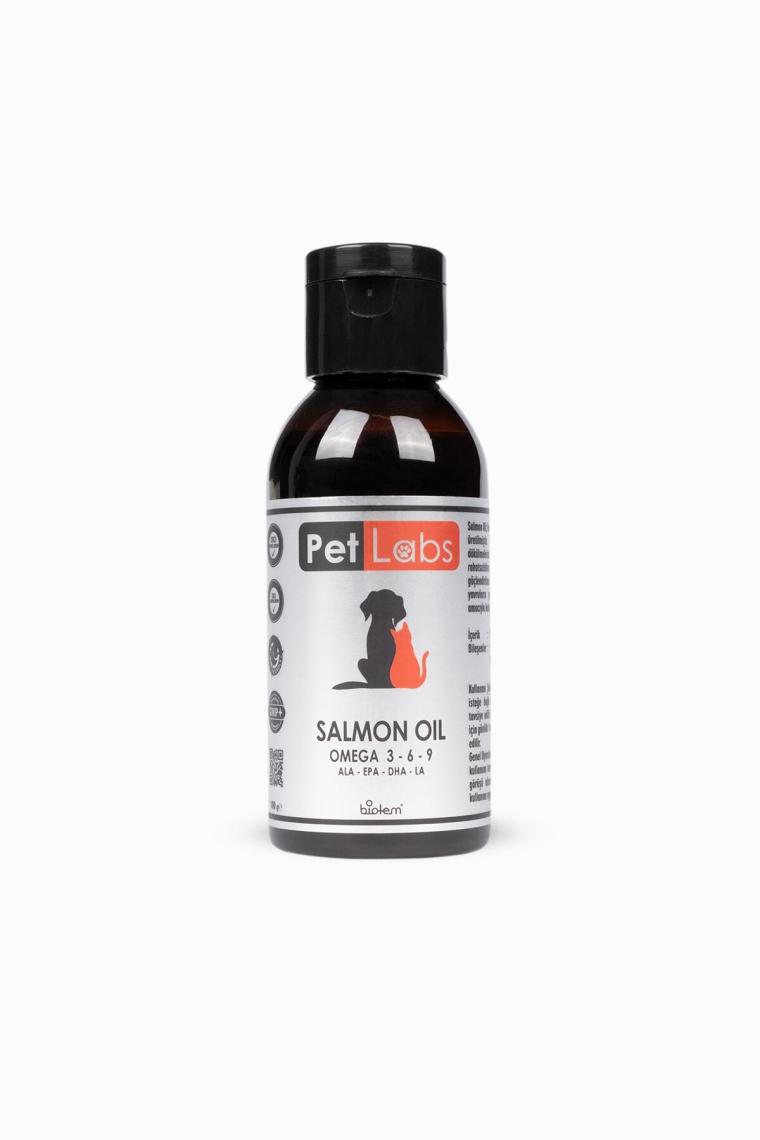 Pet Labs Kedi ve Köpekler Için Somon Yağı 100 Ml. (Kedi ve Köpekler Için Omega 3 ve 6 Içerikli Somon Yağı)