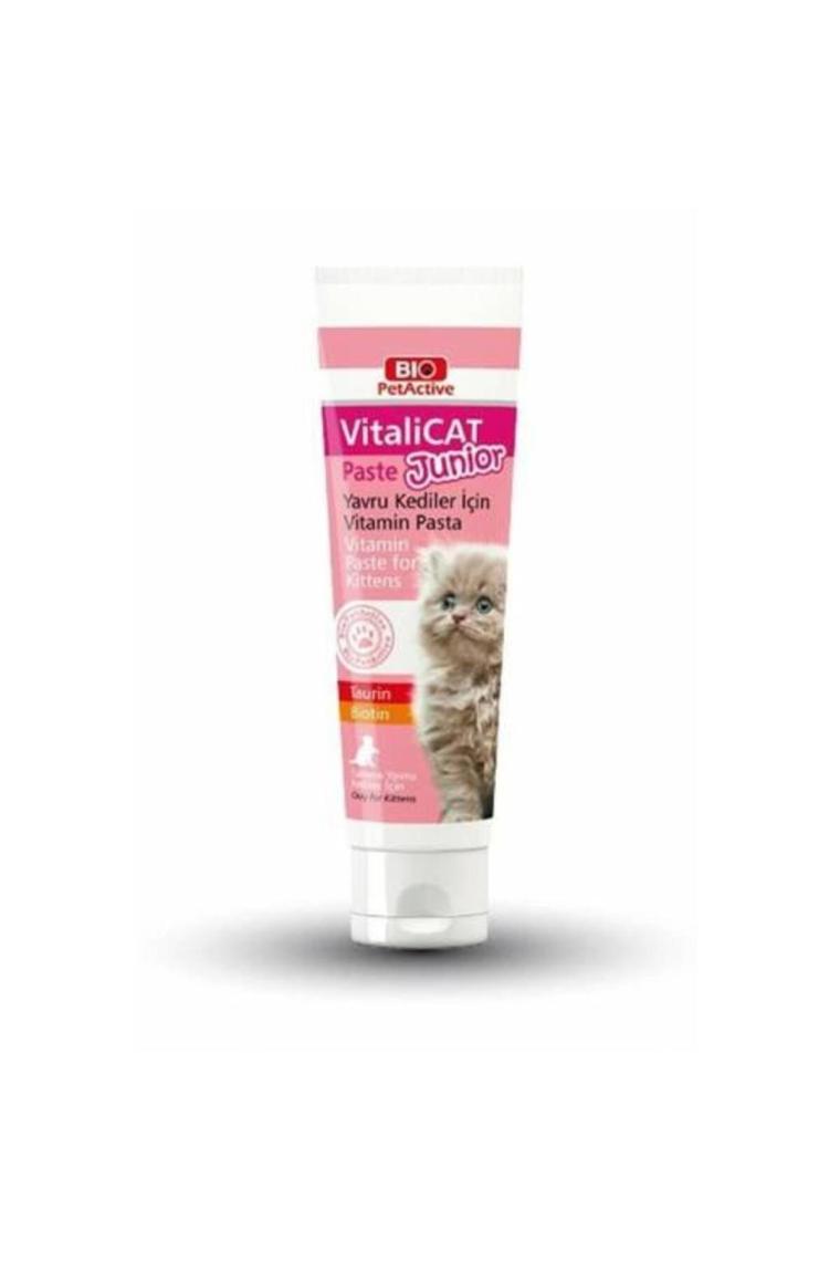 Bio Pet Active Vitalicat Junior Taurin Ve Biotin Yavru Kedi Macunu 100ml
