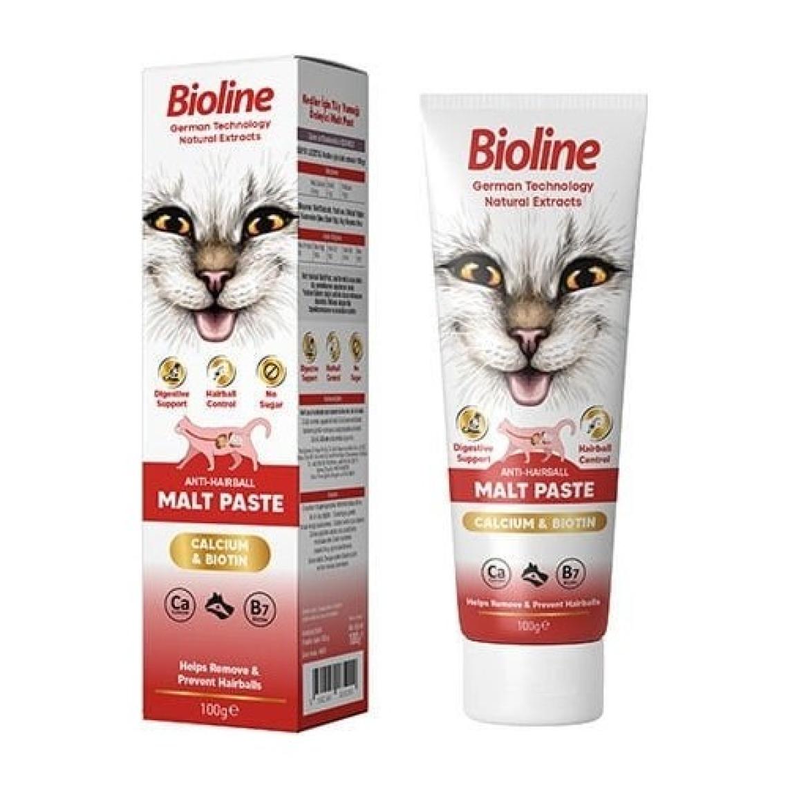 Bioline Anti-Hairball Malt Paste Cat Kediler Için Tüy Yumağı Önleyici Malt Macun 100 gr