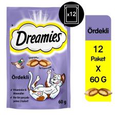 Dreamies Ördekli 60 gr 12'li Kedi Ödül Maması