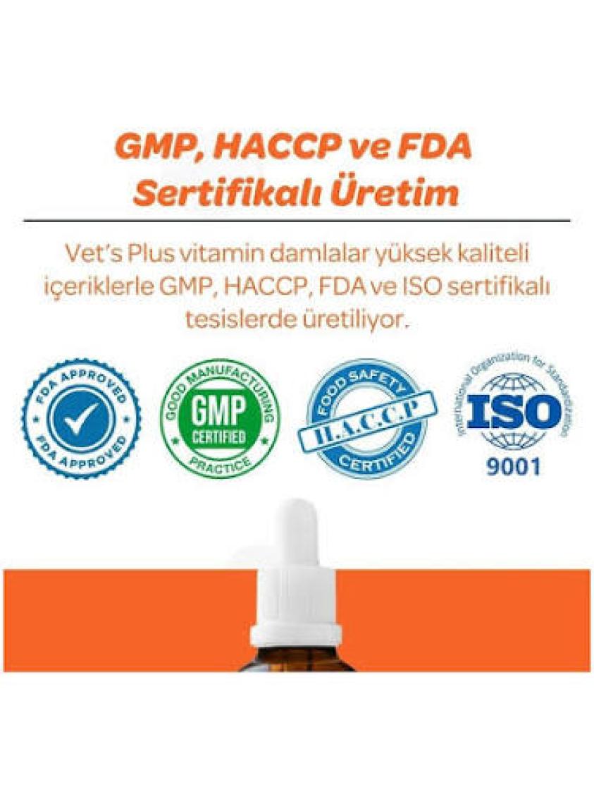 Vet's Plus Vitamin C Damla 50ml (Kedi ve Köpekler İçin)