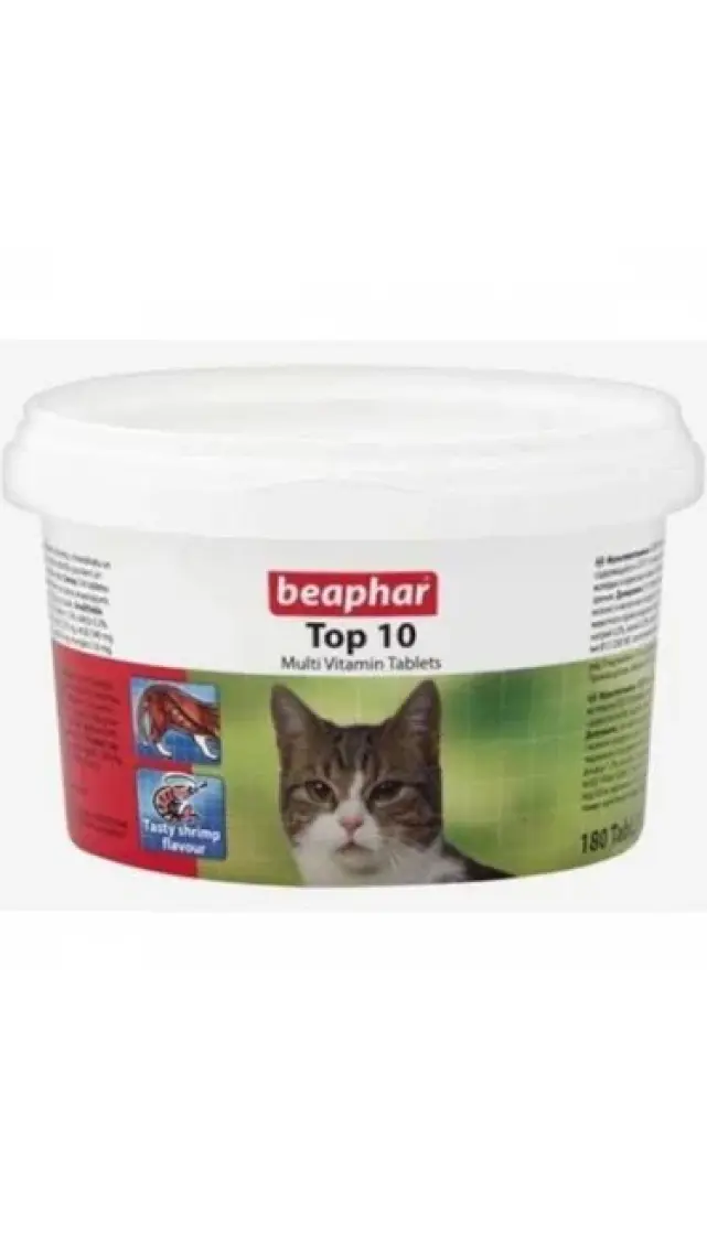Beaphar Top 10 Kediler için Multi Vitamin 180 Tablet
